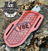 Custom Handmade Horse Rasp Steel Cowboy knife with Custom Initials On The Blade and Sheath Just Write Your Initials In The Notes. - Image 3