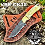 Handmade Cowboy knife Western Cowboy knife and skinner knife Hunting Knife with Leather Sheath...