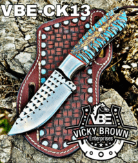 Handmade Cowboy knife Western Cowboy knife Skinner knife Hunting Knife with Leather Sheath...