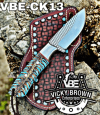 Handmade Cowboy knife Western Cowboy knife Skinner knife Hunting Knife with Leather Sheath... - Image 2