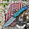 Handmade Cowboy knife Western Cowboy knife Skinner Knife With Leather Sheath...