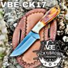 Handmade Cowboy knife Western Cowboy knife Skinner knife Hunting Knife with Leather Sheath...
