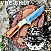 Handmade Cowboy knife Western Cowboy knife Skinner knife Hunting Knife with Leather Sheath... - Image 2