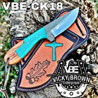 Handmade Cowboy knife Western Cowboy knife Skinner knife Hunting Knife with Leather Sheath... - Image 2