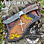 Handmade Cowboy knife Western Cowboy knife Skinner knife Hunting Knife with Leather Sheath...