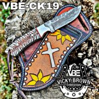 Handmade Cowboy knife Western Cowboy knife Skinner knife Hunting Knife with Leather Sheath... - Image 2