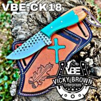 Handmade Cowboy knife Western Cowboy knife Skinner knife Hunting Knife with Leather Sheath...