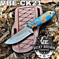 Handmade Cowboy knife Western Cowboy knife Skinner knife Hunting Knife with Leather Sheath...