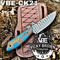 Handmade Cowboy knife Western Cowboy knife Skinner knife Hunting Knife with Leather Sheath... - Image 2