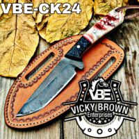 Handmade Cowboy knife Western Cowboy knife Skinner knife Hunting Knife with Leather Sheath...