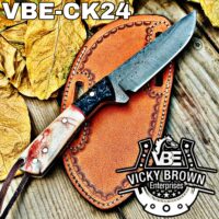 Handmade Cowboy knife Western Cowboy knife Skinner knife Hunting Knife with Leather Sheath... - Image 2